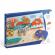 Puzzle savana cu 6 piese 3d din lemn djeco
