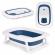Cadita de baie cu dop de scurgere ecotoys ha-b31 - albastru