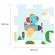 Covoras puzzle 8 piese dn spuma prietenii simpatici fisher-price