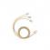 Cablu de incarcare rapida 3 in 1, universal, 1m,gonga® auriu
