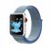 Curea compatibila apple watch, 42/44mm, nylon albastru/gri