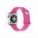 Curea compatibila apple watch 1/2/3/4, silicon, 42/44 mm roz fuchsia