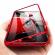 Husa protectie iphone xs max magnetica, din sticla securizata, 360 grade, gonga® rosu