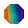 Jucarie antistres, pop it, silicon, hexagon, 12.5 cm, multicolor, bila inclusa