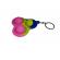 Set jucarii antistres, pop it, breloc, silicon, 8 cm, tricolor