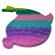 Jucaria antistres, pop it grand, model delfin, 41 cm, multicolor