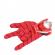 Set costum ultimate spiderman ideallstore® pentru copii, 100% poliester, 120-130 cm, rosu, manusa discuri si masca led