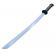 Sabie de jucarie ideallstore®, ninja warrior, plastic, led, sunete, 67 cm, negru