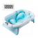 Cadita pliabila cu termometru si suport anatomic genua premium blue