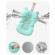 Cadita pliabila cu termometru si suport anatomic genua premium blue