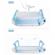 Cadita pliabila cu termometru si suport anatomic genua premium blue