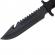 Cutit de vanatoare ideallstore®, military assault, 29 cm, negru, teaca inclusa