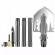 Lopata multifunctionala ideallstore®, outdoor master, 8 in 1, otel inoxidabil, 76 cm, negru