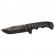 Cutit de vanatoare ideallstore®, safari mix, 23 cm, negru, teaca inclusa