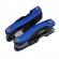 Mini cleste multifunctional ideallstore®, survival instict, otel inoxidabil, 9 functii, 14 cm, albastru, husa inclusa