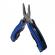 Mini cleste multifunctional ideallstore®, survival instict, otel inoxidabil, 9 functii, 14 cm, albastru, husa inclusa