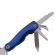 Mini cleste multifunctional ideallstore®, survival instict, otel inoxidabil, 9 functii, 14 cm, albastru, husa inclusa