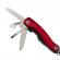 Mini cleste multifunctional ideallstore®, survival instict, otel inoxidabil, 9 functii, 14 cm, rosu, husa inclusa