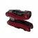 Mini cleste multifunctional ideallstore®, survival instict, otel inoxidabil, 9 functii, 14 cm, rosu, husa inclusa