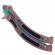 Set doua briceaguri de antrenament ideallstore®, inferno blades, otel inoxidabil, 24 cm, multicolor