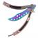 Set doua briceaguri de antrenament ideallstore®, inferno blades, otel inoxidabil, 24 cm, multicolor