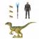 Jurassic world dominion set 2 figurine dr. ian malcolm si velociraptor
