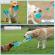 Jucarie cu ventuza pentru caini pentru intretinere dinti dezvoltare inteligenta si creativitate Aexya turquoise cu alb