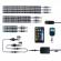 Kit 12 benzi cu LEDuri pentru motocicleta impermeabile efect de stralucire pe sosea telecomanda bluetooth Aexya Multicolor