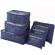 Organizator de bagaje - set de 6 gentute Aexya Bleumarin