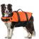 Jacheta impermeabila pentru caini pentru mers la plaja Aexya portocaliu cu negru marimea L