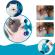Jucarie interactiva pentru pisici pentru intretinere dentara dezvoltare si masaj rotativa Aexya albastru