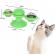 Jucarie interactiva pentru pisici pentru intretinere dentara dezvoltare si masaj rotativa Aexya verde