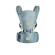 Marsupiu ergonomic cu scaunel si aerisire Aexya Turquoise