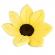 Perna pentru cada pentru bebelusi forma de floare Aexya galben