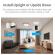 Camera supraveghere interior, Baby Monitor, 3.0MP, WIFI, Panoramic view, Pan/Tilt, Full HD 1080, Audio bidirectional, Night vision, Detectarea miscarilor, Multipli utilizatori, Alb