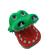 Jucarie interactiva, model crocodil la dentist, plastic, 13 cm, verde