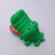 Jucarie interactiva, model crocodil la dentist, plastic, 13 cm, verde
