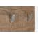 Cuier de perete din lemn maro cu 3 agatatori din inox elmer 29x3x20 cm
