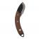 Cutit de bucatarie ideallstore®, japan vibe, model japonez, lucrat manual, otel, maner lemn, 24.5 cm, maro