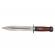 Cutit de vanatoare ideallstore®, spanish inquisition, tais dublu, 28.5 cm, otel inoxidabil, maro, teaca inclusa