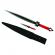 Set de vanatoare ideallstore®, sabie red ronin si cutit king cobra , otel inoxidabil, negru