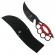 Set de vanatoare ideallstore®, sabie red ronin si cutit king cobra , otel inoxidabil, negru