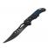 Briceag de vanatoare ideallstore®, blue fire, otel inoxidabil, 21.5 cm, negru