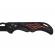 Briceag de vanatoare ideallstore®, orange fire, otel inoxidabil, 21.5 cm, negru