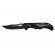 Briceag de vanatoare ideallstore®, silver fire, otel inoxidabil, 21.5 cm, negru