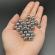 Set 2000 bile metalice ideallstore®, precision target, airsoft si prastie, 6 mm, 0.75g, argintiu