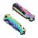 Briceag de vanatoare ideallstore®, rainbow madness, otel inoxidabil, 21.5 cm, multicolor