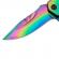 Briceag de vanatoare ideallstore®, rainbow madness, otel inoxidabil, 21.5 cm, multicolor