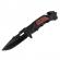 Briceag de vanatoare ideallstore®, true blade, otel inoxidabil, 23 cm, negru