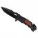 Briceag de vanatoare ideallstore®, true blade, otel inoxidabil, 23 cm, negru